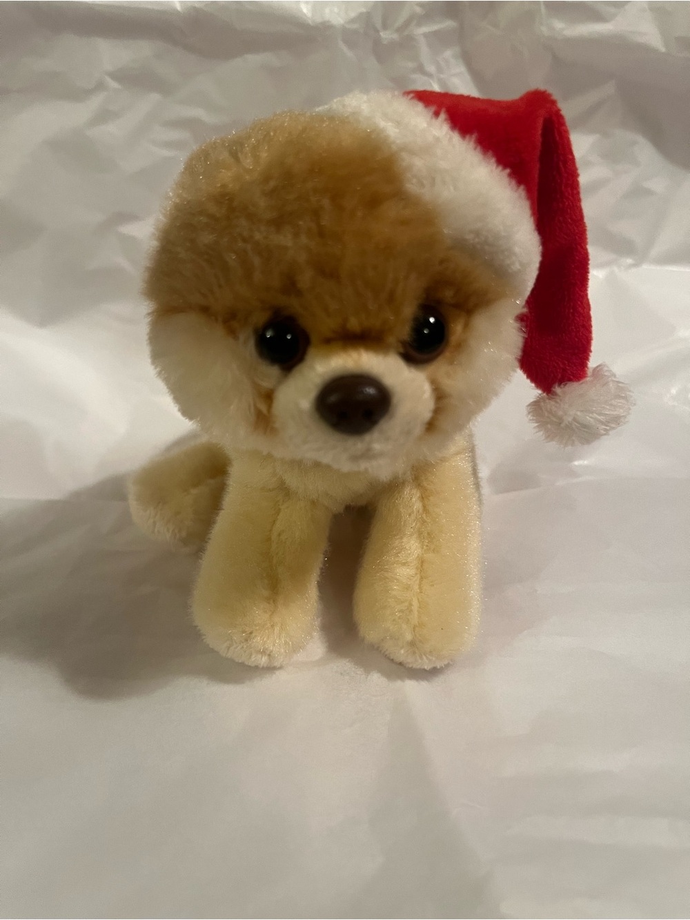 GUND Boo Mini Small Pomeranian Holiday Christmas Stuffed Dog Nice Condition!